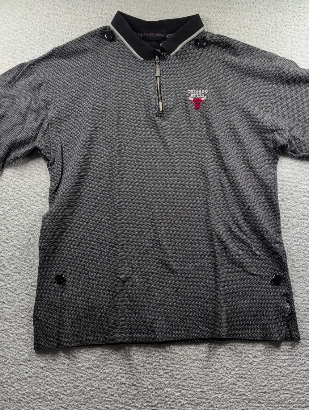 90's Antigua Chicago Bulls NBA 1/4 ZIP Polo